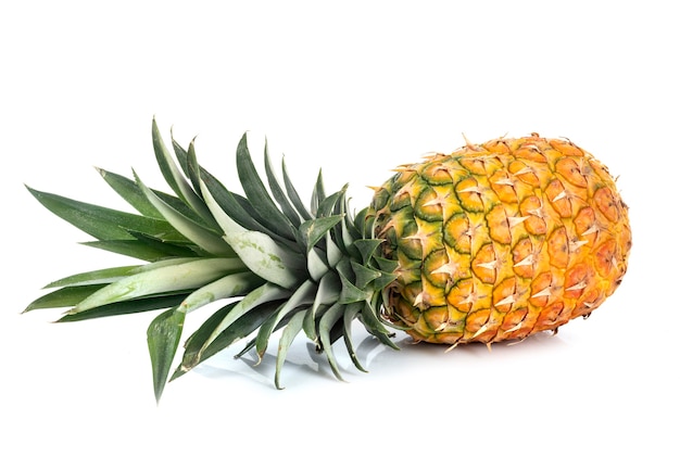 Heerlijke ananas voor wit oppervlak