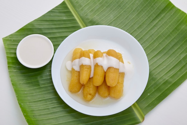Heerlijke banaan op siroop voor Thais zoet