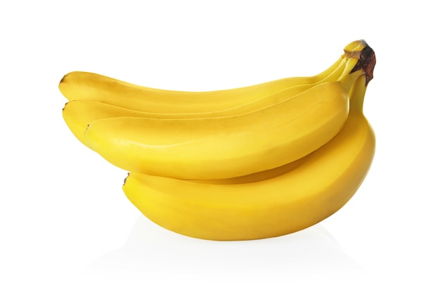 Heerlijke bananen op wit