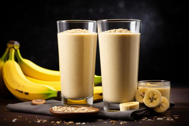 Heerlijke bananen smoothie binnen.