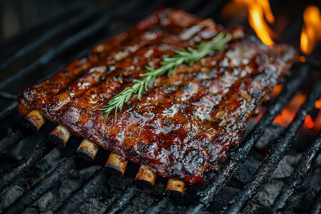 Heerlijke BBQ-ribbetjes, perfect gegrild voor zomerfeesten en evenementen.