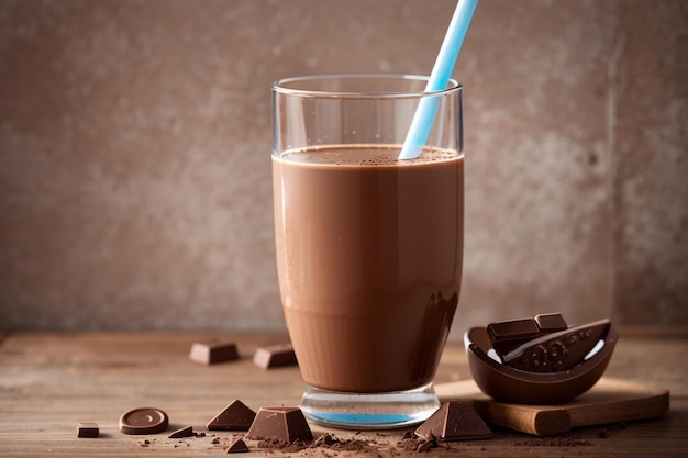 Heerlijke Chocolade Milkshake Met Echte Cacao