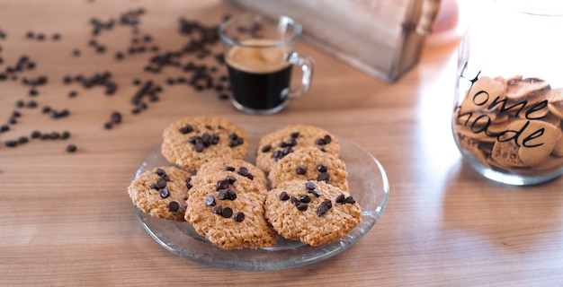 Heerlijke chocoladekoekjes in een lijst