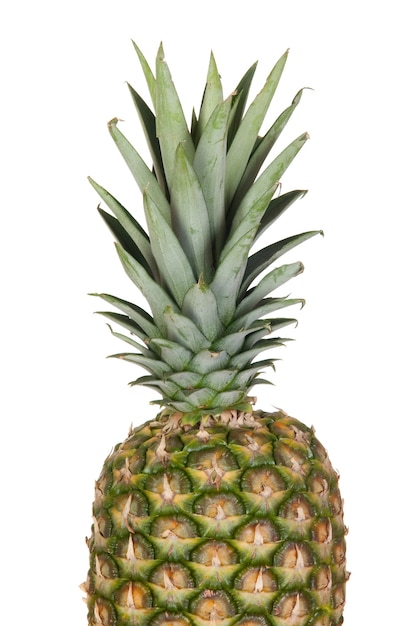 Heerlijke die ananas op a over witte achtergrond wordt geïsoleerd