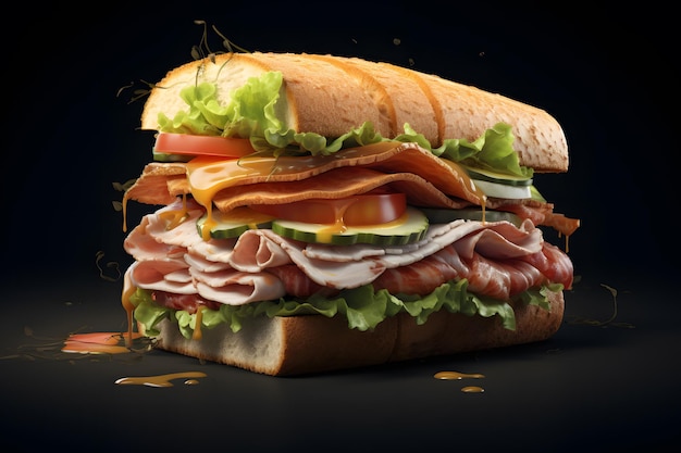 Heerlijke fastfoodsandwich