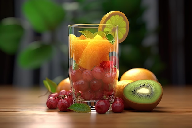 Heerlijke fruitsapdrank