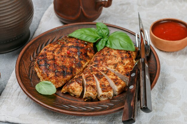 Heerlijke gegrilde kipfilet