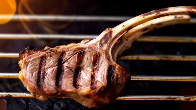 heerlijke gegrilde lamsrack op kookwijze in het Midden-Oosten