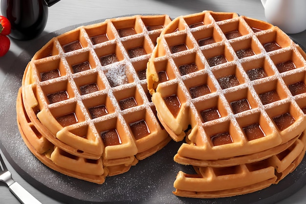 Heerlijke generatieve kunst van Belgische wafels door AI