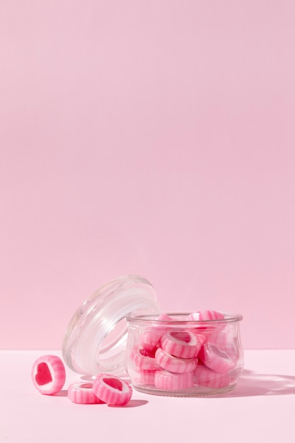 Foto heerlijke hartvormige snoepjes