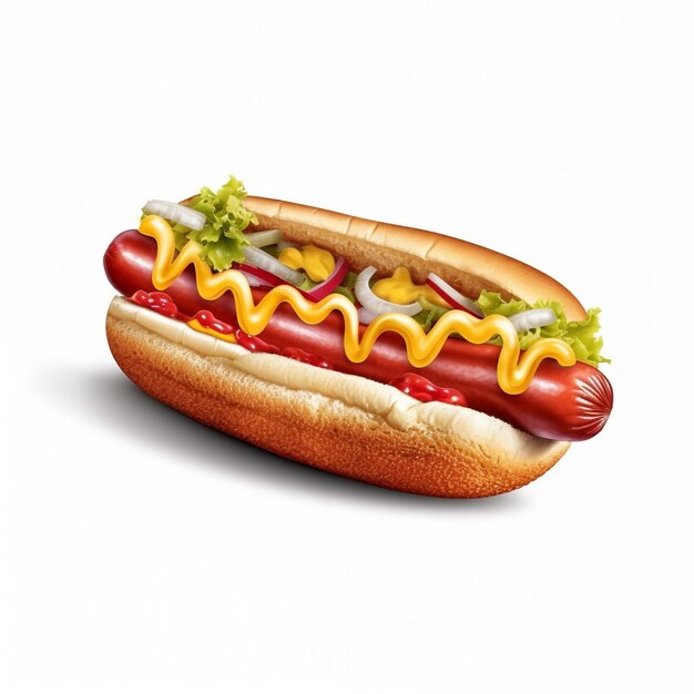 Foto heerlijke hotdog