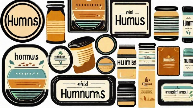 Foto heerlijke hummus-variëteiten