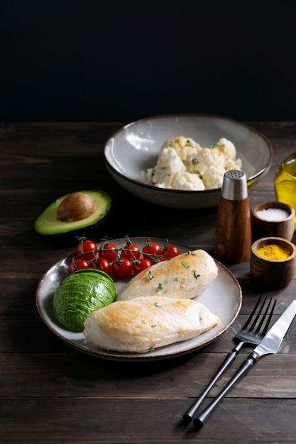 Foto heerlijke ingrediënten voor het keto-dieet