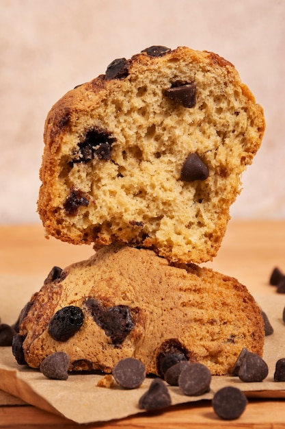 Heerlijke koekjes met chocoladeschilfers