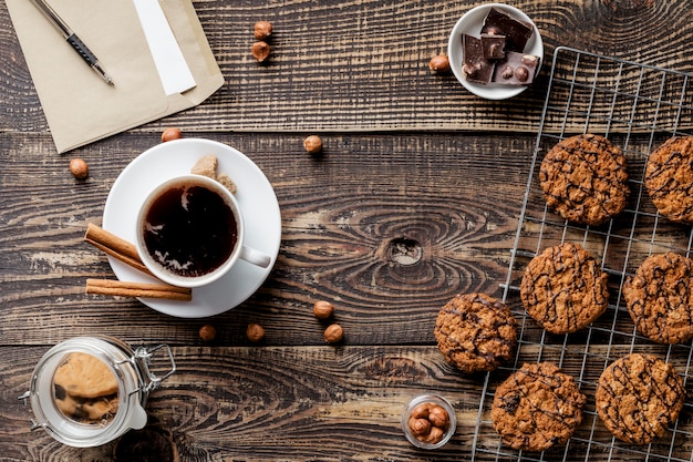 Heerlijke koekjes plat gelegd