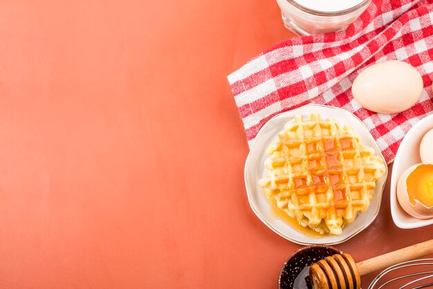 Heerlijke ontbijtdessertwafelsHeerlijke afternoon tea-wafels