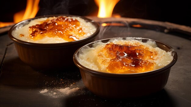 Heerlijke rijstpudding met gekaramelleerde zoetheid