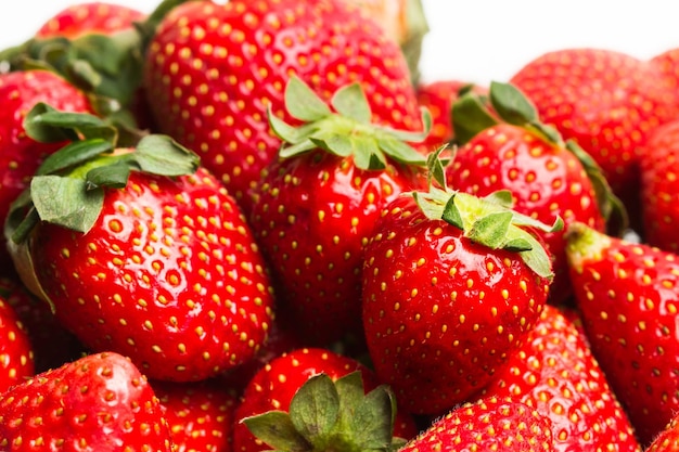 Heerlijke rode aardbeien in een close-up weergave