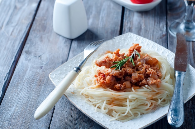 Heerlijke spaghetti met spek