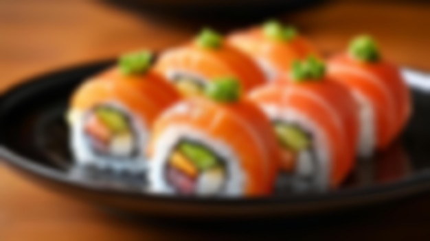 Heerlijke sushi rollen klaar om genoten te worden