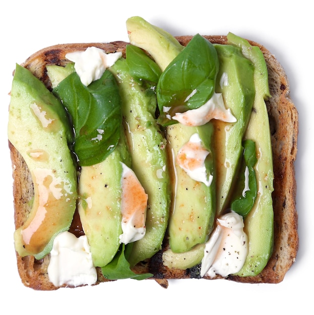 Heerlijke toast met avocado's.