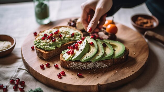 Foto heerlijke toast met avocado