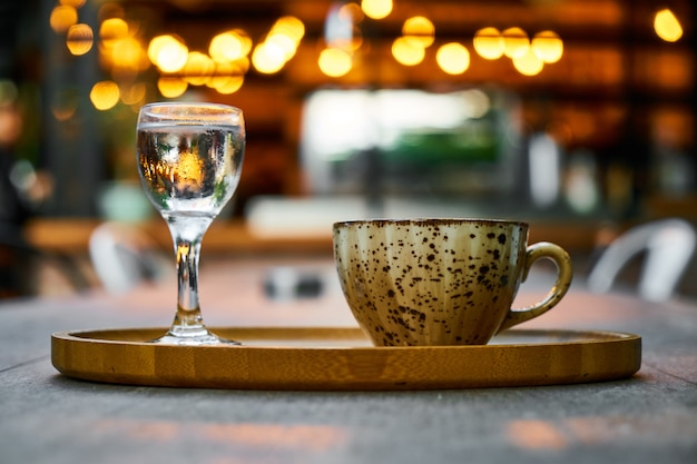 Heerlijke Turkse koffie op de tafel