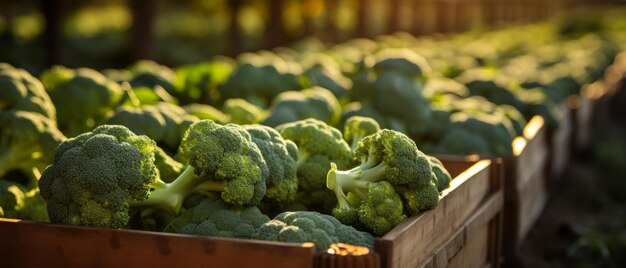 Foto heerlijke verse broccoli oogst