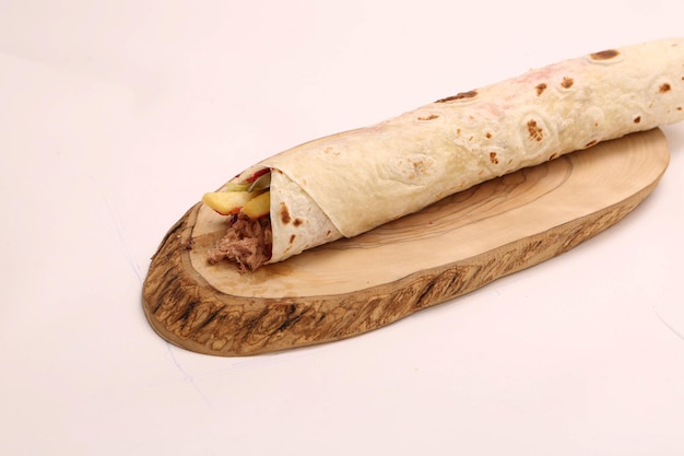 heerlijke vlees durum, Turkse kebap, sandwich wrap