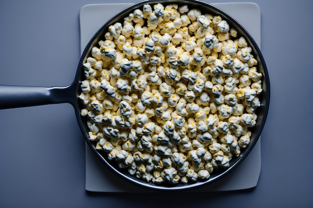 Heerlijke warme gepofte popcorn perfect voor bij een geweldige film Gegenereerd door AI