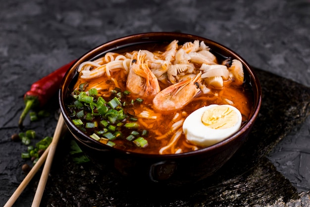 Heerlijke zeevruchten ramen met garnalen