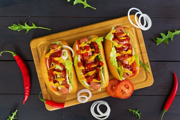 Heerlijke zelfgemaakte hotdogs