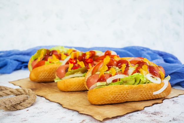 Heerlijke zelfgemaakte hotdogs