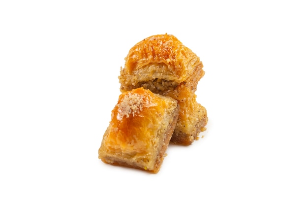 Heerlijke zoete geïsoleerde baklava