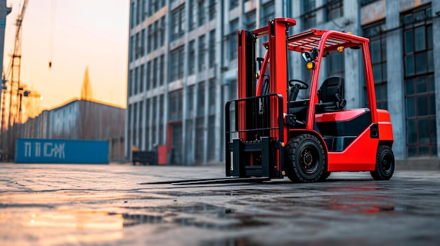 heftruck op het werk