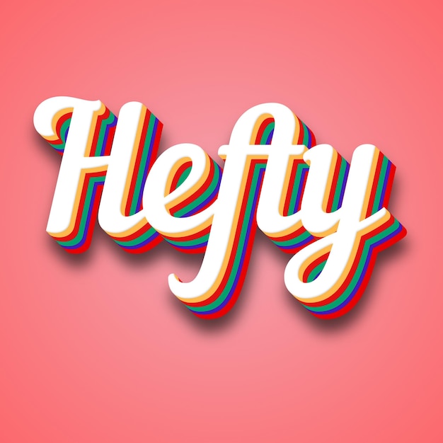 Hefty Text Effect Photo Image Cool