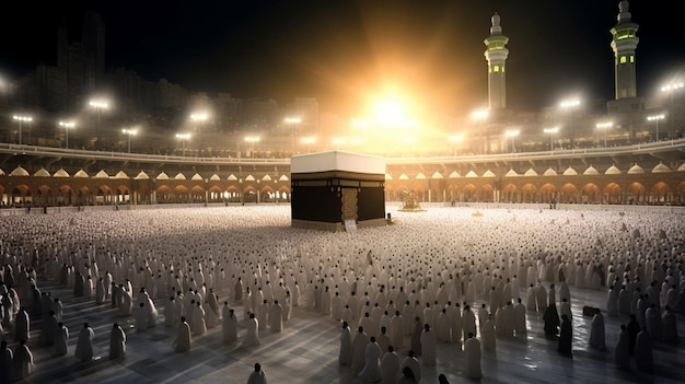 Heilige Kaaba in Mekka Saoedi-Arabië