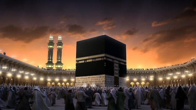 Heilige Kaaba in Mekka Saoedi-Arabië