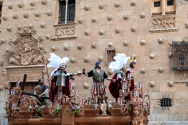 Heilige weekprocessie in salamanca, spanje