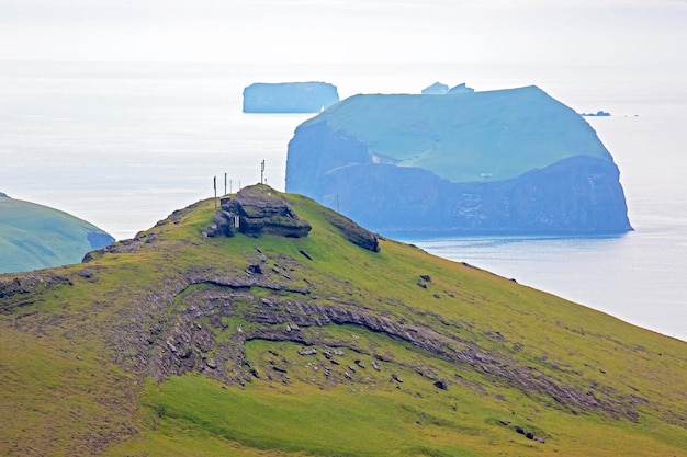 사진 아이슬란드 베스트만네이야르 군도의 헤이메이 섬