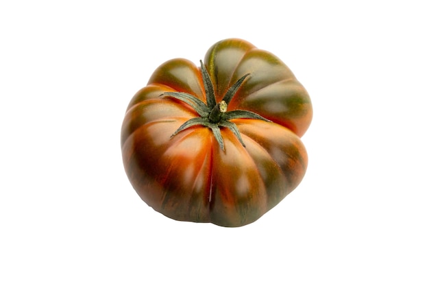 Heirloom tomato isolated on white background Tomato clipping path