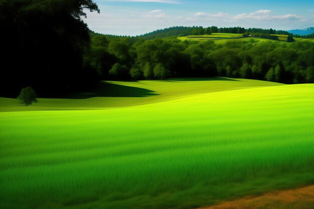 Helder groen gras