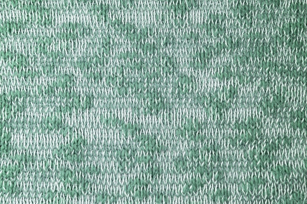 Helder groen wit melange gebreide wol stof textuur achtergrond Abstracte textiel achtergrond