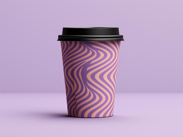 heldere abstracte koffiekop mockup productfoto