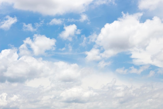 Heldere blauwe lucht met witte wolken voor achtergrond of wallpapers