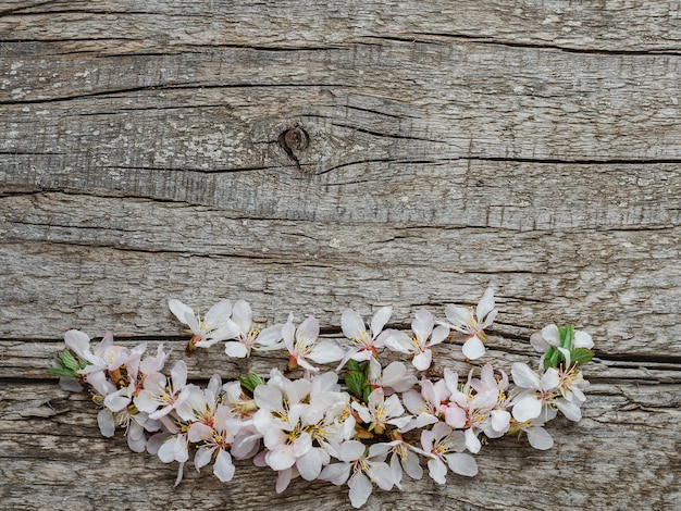 Heldere bloemen en een plek voor de inscriptie.