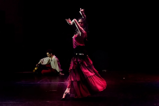 heldere en fascinerende emoties van de uitvoeringen van balletdansers met momenten uit balletproducties