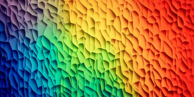 Heldere kleurrijke abstracte achtergrond Abstract gevouwen papier effect abstracte veelkleurige origami papier achtergrond Generatieve AI