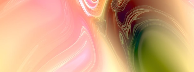 Heldere vloeibare abstracte achtergrond met golvende strepen tinten en gloed 3d illustratie 3d-rendering