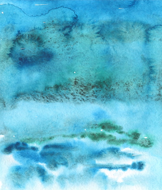 Foto heldere zee-aquarel